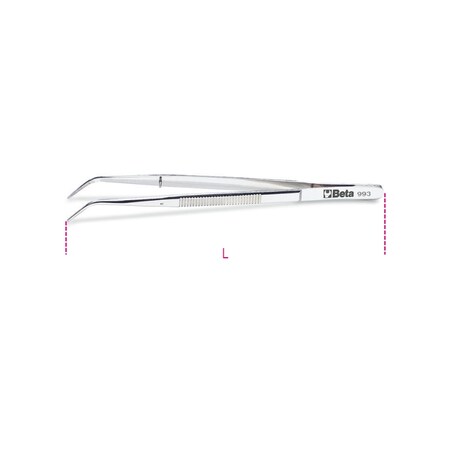 Beta Bent Thin Pin Spring Tweezer 9930001